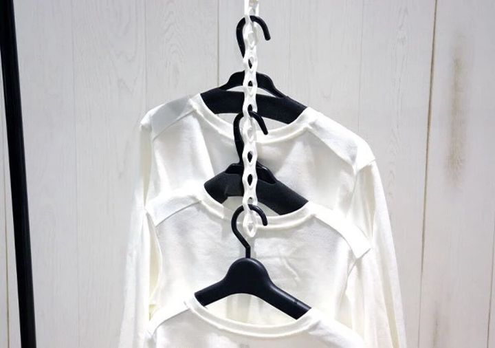 ダイソー ハンガーストッカー クローゼット用 使用例