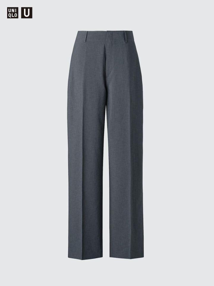 ユニクロのハイライズストレートパンツ