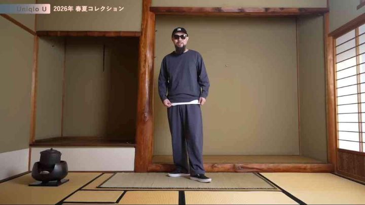 ユニクロ┃スウェットカーブパンツ＆ウォッシュコットンクルーネック