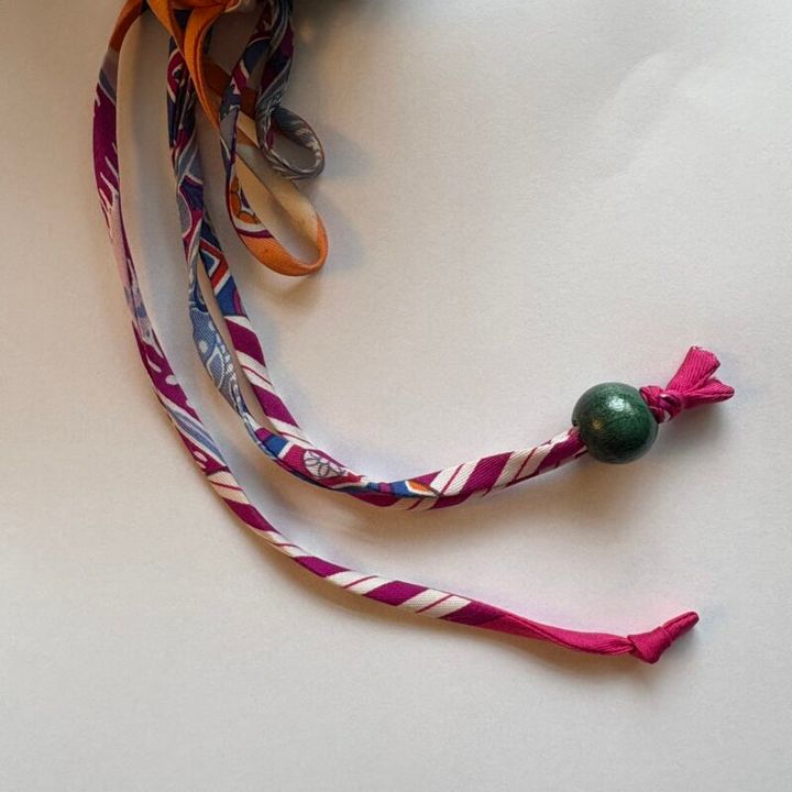 スカーフ バッグチャーム 手作り