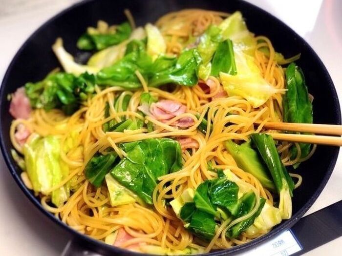 味つけ簡単！『春キャベツとベーコンのお手軽パスタ』間違いなしの美味しさです♡