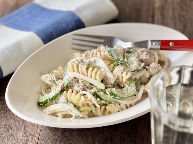 鯖マカロニサラダ