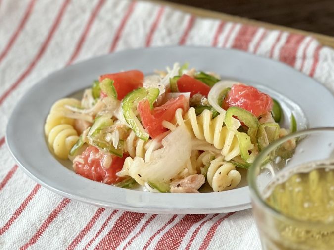 ショートパスタとツナのさっぱりマリネ