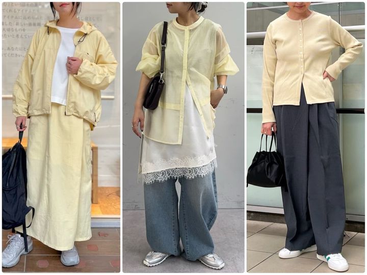 トレンドの「バターイエロー」を取り入れることで、顔色を明るく見せつつ今っぽさもぐっとアップ！ 大人のトレンドカラーコーデをご紹介します。※画像出典：WEAR