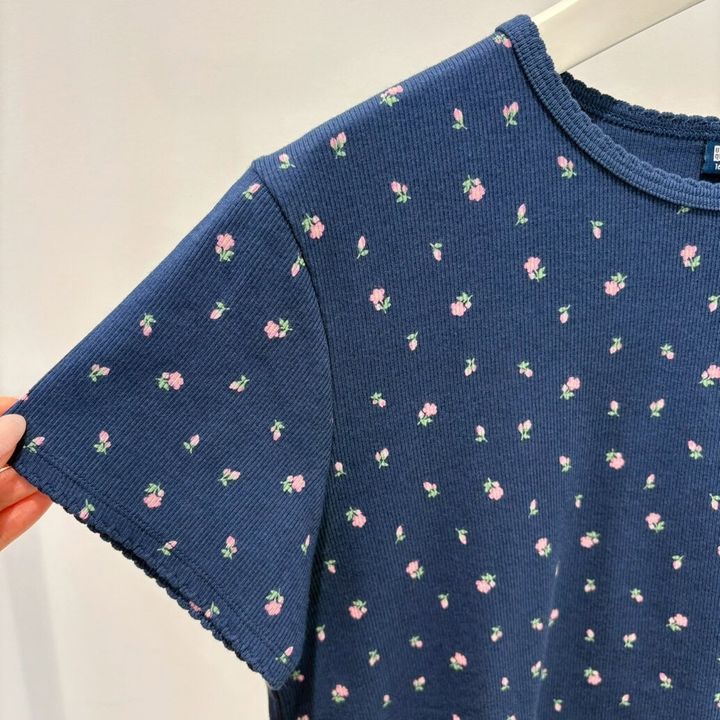 ユニクロ GIRLS リブTシャツ