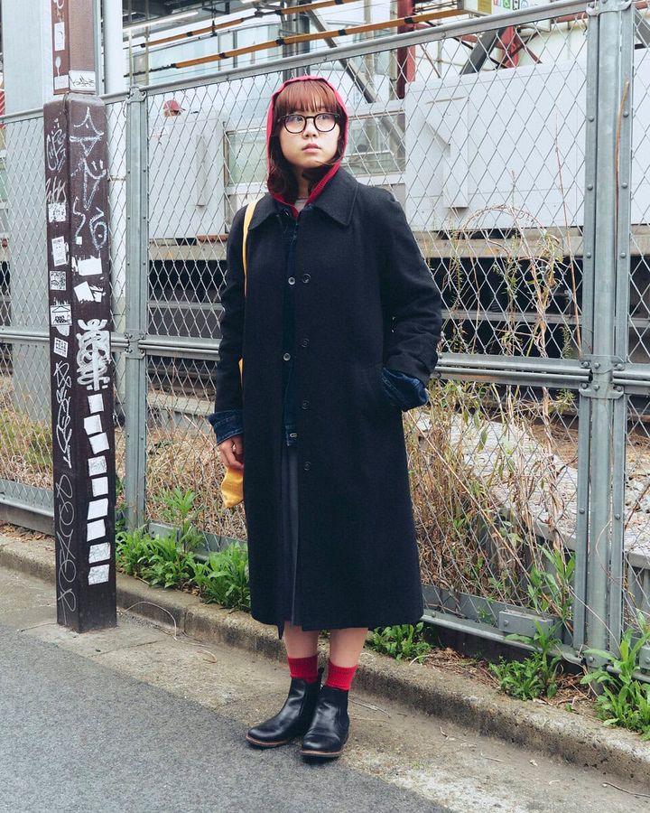 【20代スナップ】なるべく傘をさしたくない（？）お洒落コーデ