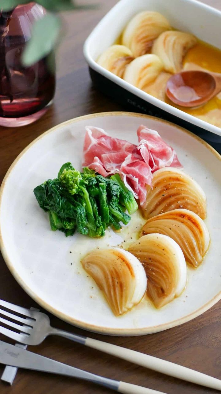 新玉ねぎのオイル漬け