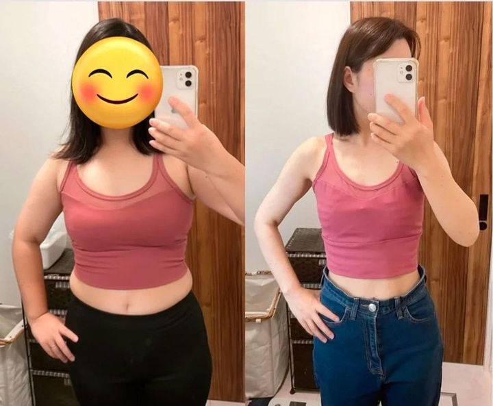 ダイエット前後のさきさん