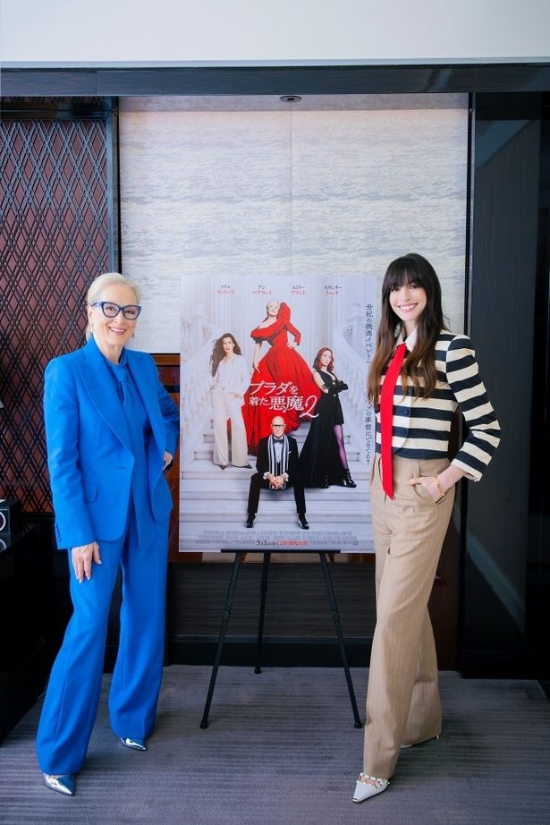 メリル・ストリープとアン・ハサウェイ、『プラダを着た悪魔２』でのお気に入りの衣装とは？ [c] 2026 20th Century Studios. All Rights Reserved.