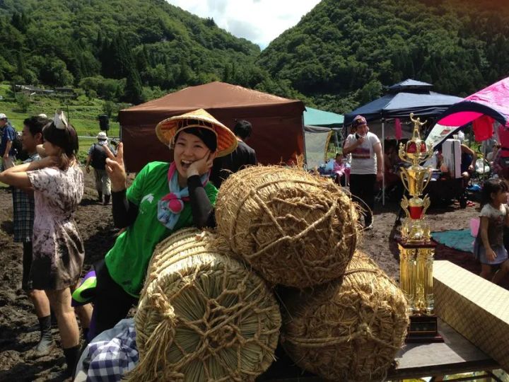 優勝賞品の母袋産のお米20キログラム