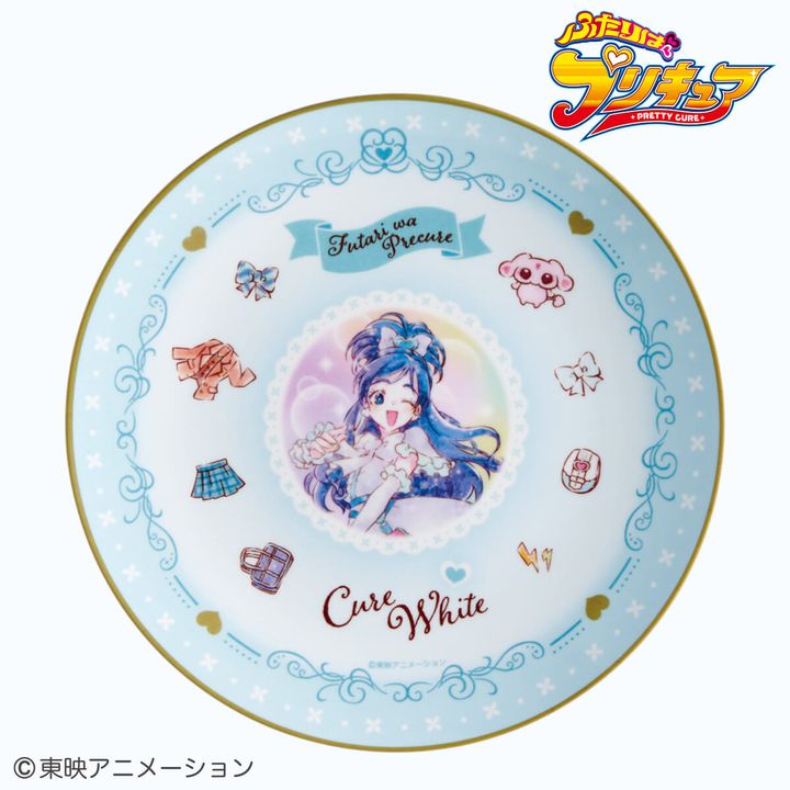 薄肉メラミンプレート ふたりはプリキュア 水彩（キュアホワイト）