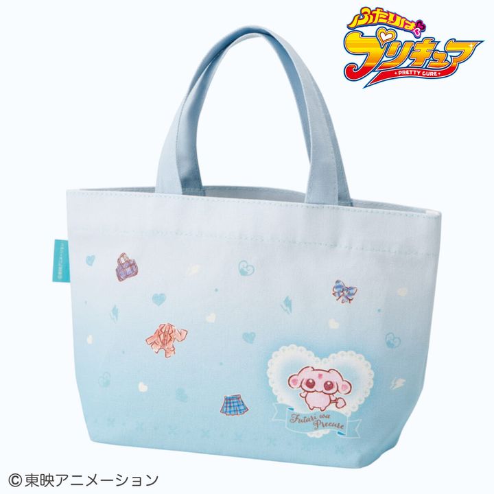 帆布ランチトートバッグ ふたりはプリキュア 水彩（キュアホワイト） 裏
