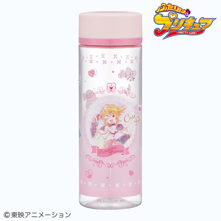 シンプルデザインブローボトル ふたりはプリキュア 水彩（キュアブラック）