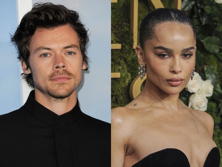 ハリー・スタイルズ＆ゾーイ・クラヴィッツが婚約か 左手薬指に巨大ダイヤのリング （C）AFLO width=