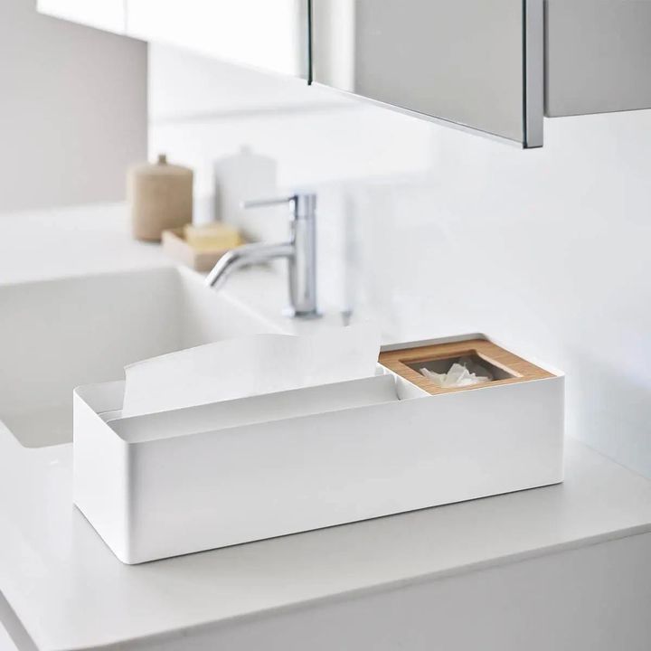 「ペーパータオル＆ダストオーガナイザー タワー」 width=