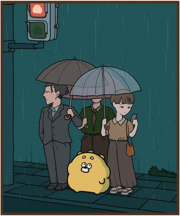 大人たちの傘の中 (C)ひろくま、おはん、CHOCOLATEInc、（一社）広島県観光連盟（HIT）／KADOKAWA