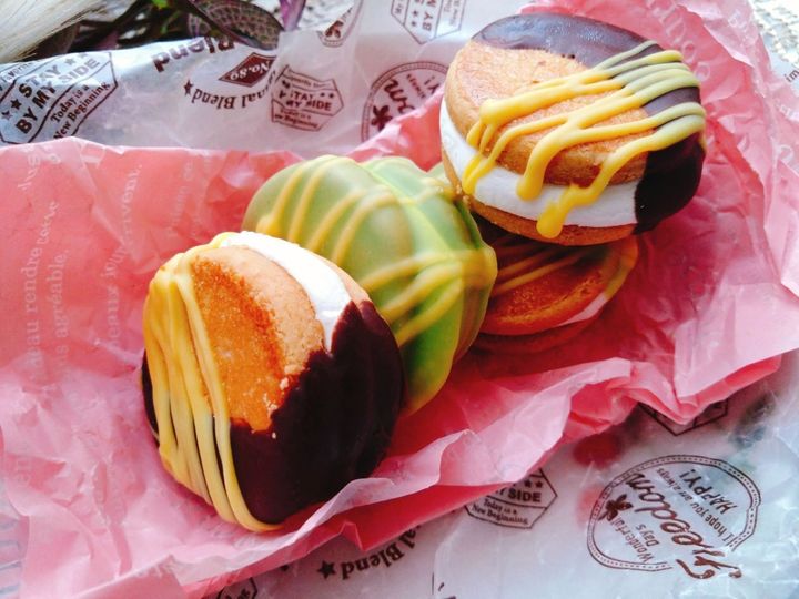 挟んで美味しい！簡単スイーツ。クッキーマシュマロサンド