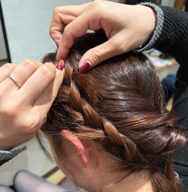 崩れにくいヘアアレンジ
