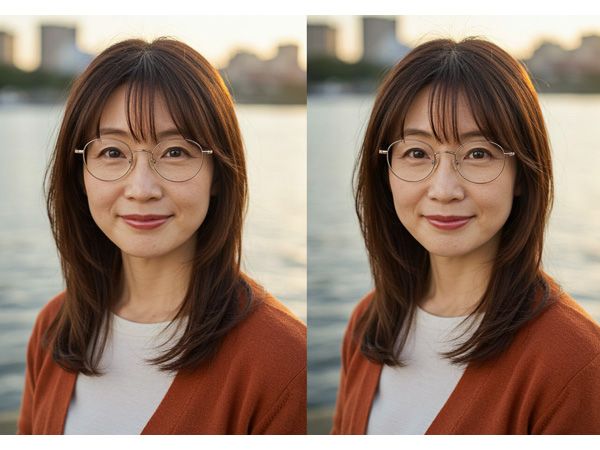 【丸顔ロング2】V字レイヤー小顔ロングヘア