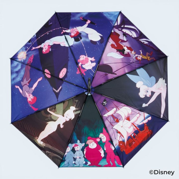 ピーター・パン 晴雨兼用両面印刷折りたたみ傘55cm3