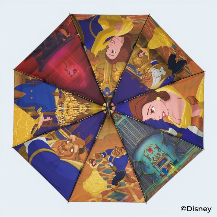 美女と野獣/ファイナルフレーム 晴雨兼用両面印刷折りたたみ傘55cm3