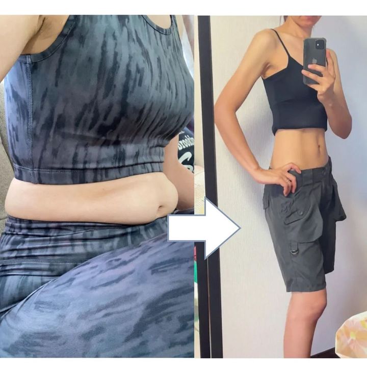 ダイエット前後のはーまーさん