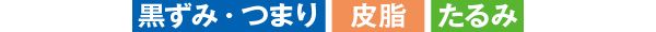 黒ずみ・つまり 皮脂 たるみ