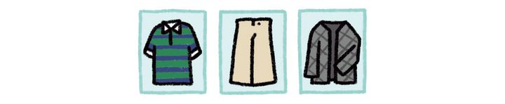 手持ち3着のイメージ画像