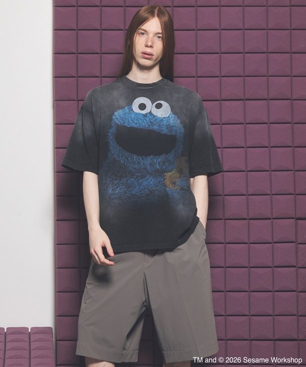 「Cookie Monster」はクッキーモンスター単体のバストアップを大胆に配置