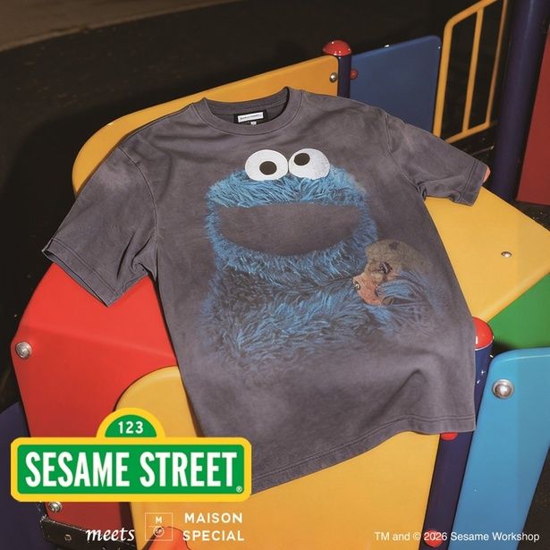 「Prime-Over Crew Neck Short Sleeve T-Shirt Cookie Monster」(1万4300円)