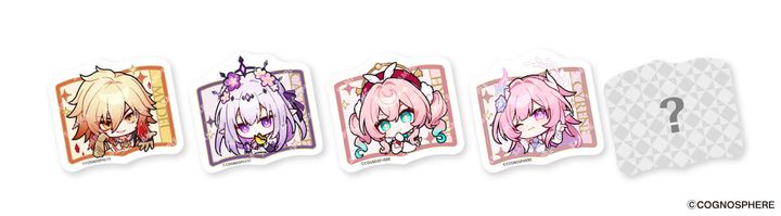 【第1弾：4月27日（月）～】コラボ限定ステッカー（4種+シークレット1種）