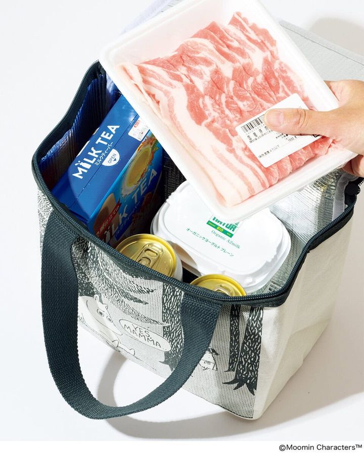 リンネル7月号の付録はムーミンの「スクエア型でたっぷり入る！お出かけ保冷バッグ」大容量に収納できる