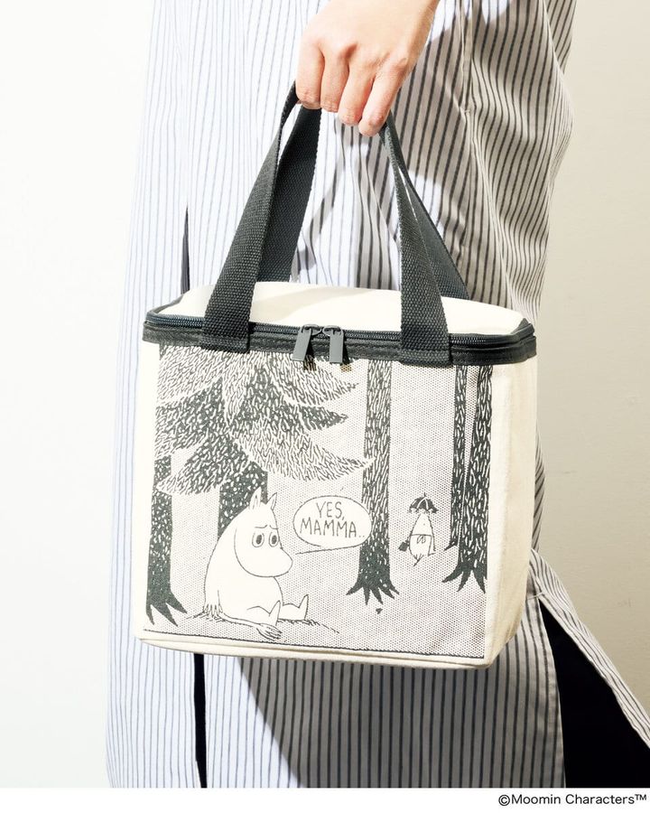リンネル7月号の付録は「スクエア型でたっぷり入る！お出かけ保冷バッグ」ムーミンのプリントがおしゃれ