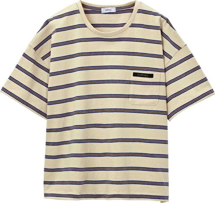 マルチボーダーのTシャツ￥6,490（シップス エニィ／シップス インフォメーションセンター）
