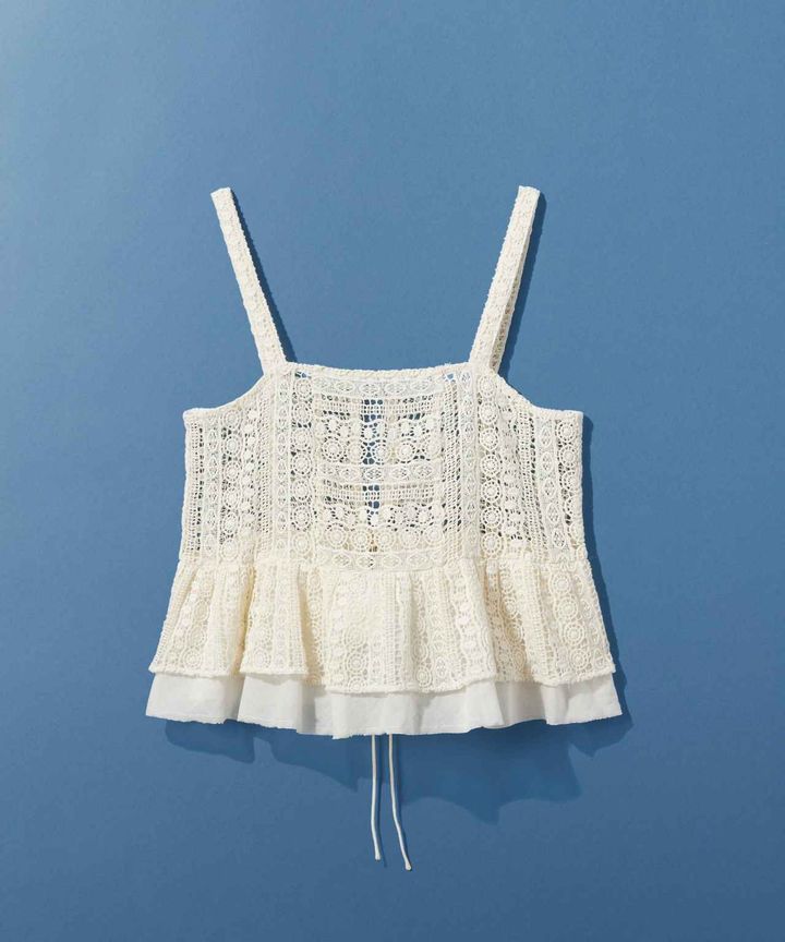 画像: 【追加予約】レースキャミ（アイボリー）¥5,990（レプシィム） 出典：レプシィム