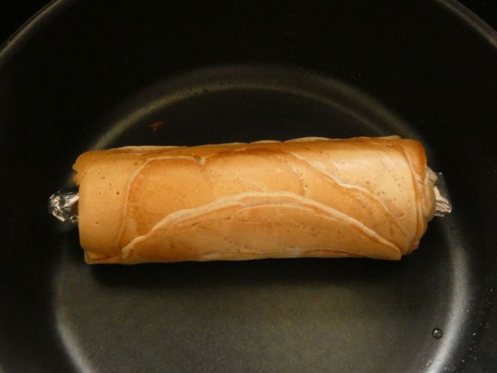 フライパンで作れる！「ラズベリーのバウムクーヘン」