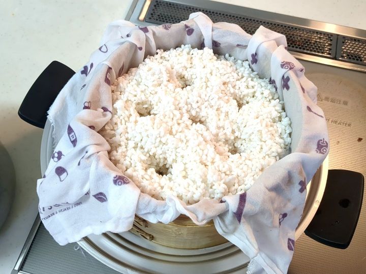 蒸していきます