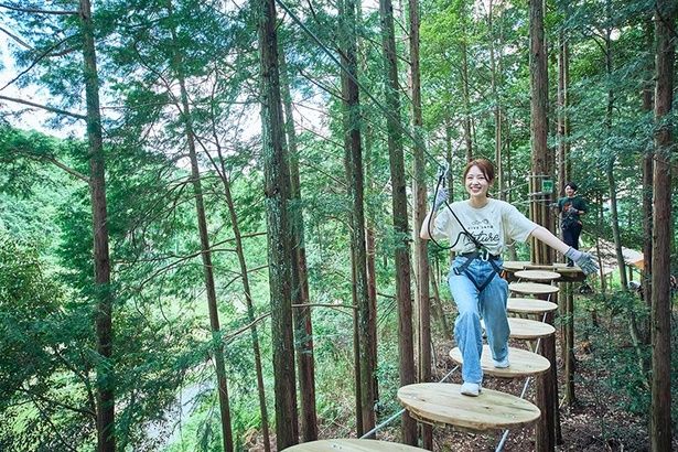 5本のアドベンチャーコースが用意されている「フォレストアドベンチャー・新城」 画像提供：フォレストアドベンチャー・新城