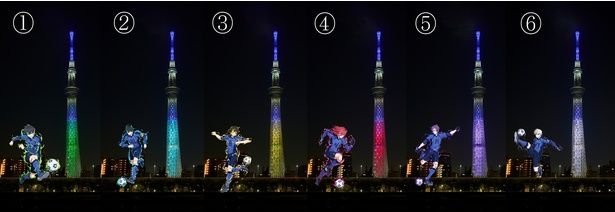 各キャラクターをイメージした特別ライティングを点灯