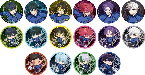 「ブラインドホログラム缶バッジ」(全16柄・各550円)