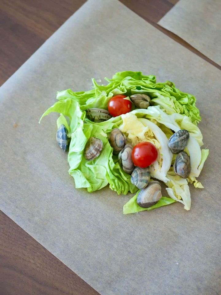 オーブンシートで包む