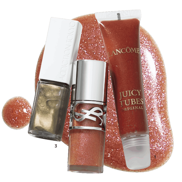 1.ジューシー チューブ 16（ランコム） 2.YSL ラブシャイン グロスプランパー 12（イヴ・サンローラン・ボーテ） 3.ザ リップグロス 008 Jade Serenity（アディクション ビューティ）