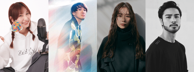 スペシャル住人4名の集合写真（左からあやんぬ、カンタ、椛木映里、高橋アラン）