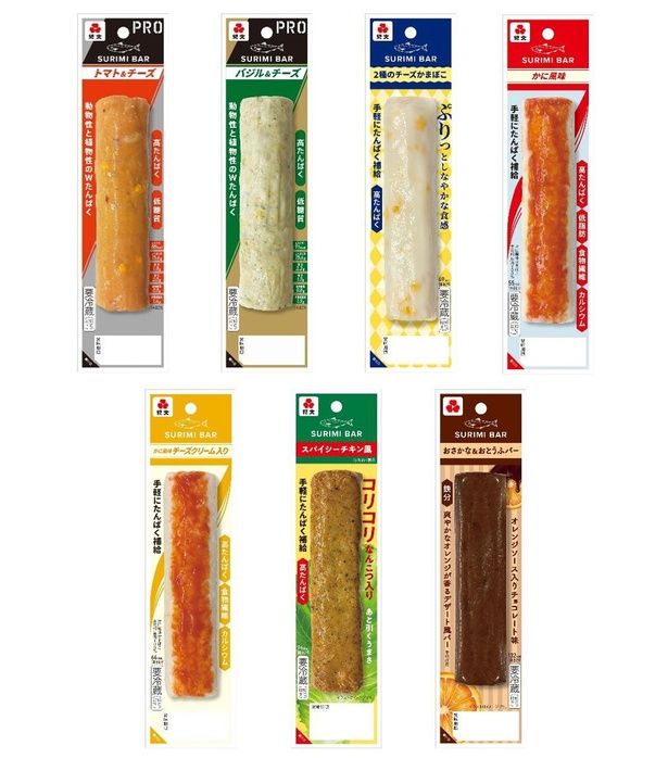 ワンハンドでお魚のたんぱく質が摂れる「SURIMI BAR」も登場