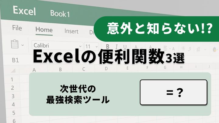 Excel効率化に役立つ3大関数：XLOOKUP・IF・SUM