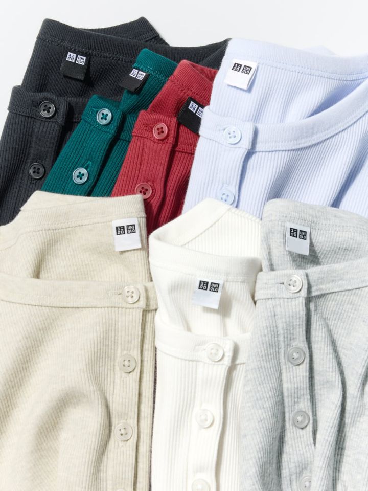 「リブヘンリーネックT」￥1,990→￥1,290〈4/24(金)〜4/30(木)〉／ユニクロ