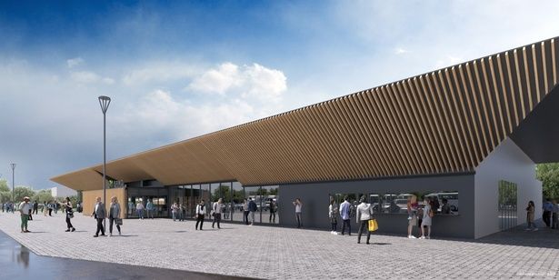 開放的な広場が広がる「ドラマチックエリア佐野(上り線)」