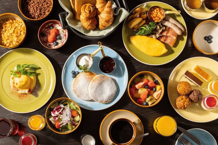 彩り豊かな朝食