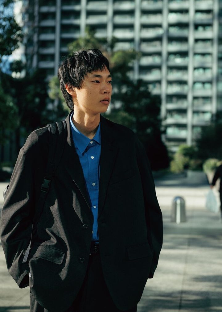 一枚で休日のきれいめカジュアルにも着回しできる『フレッシュサービス』のジャケット