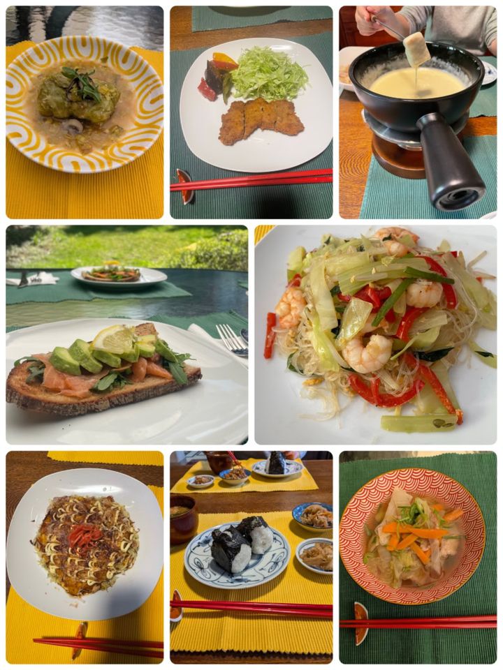 オーストリアで作った日本食の数々